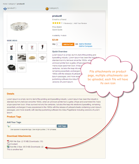 Magento Product Attachments: Attach Files In Product Page