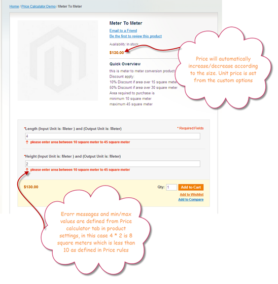 Magento Pricing: Magento Price Calculator